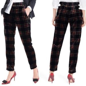 NWT J. Crew Pull On Easy Pants Velvet